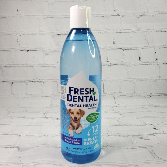 Fresh Dental Other - Fresh Dental Dental Health Solution,  Defends Ag Tartar & Plaque For Dogs, 18 oz